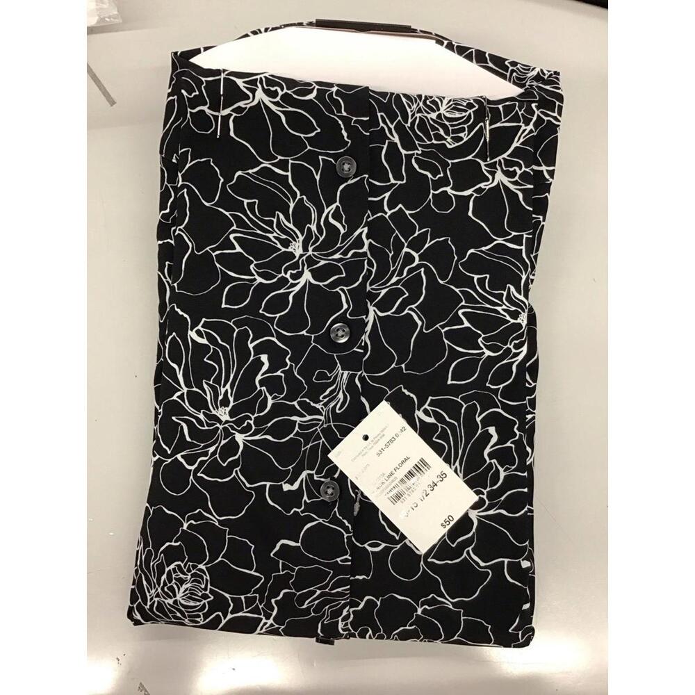 Men’s j. Ferrar 360 stretch short sleeve button down size M 34-35, 15-15.5 black - Picture 4 of 6